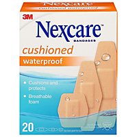 3M Nexcare Bandages Waterproof Cushioned Assortd - 20 Count - Image 3