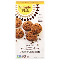 Simple Mills Double Chocolate Crunchy Almond Flour Cookies - 5.5 Oz. - Image 3