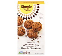 Simple Mills Double Chocolate Crunchy Almond Flour Cookies - 5.5 Oz.