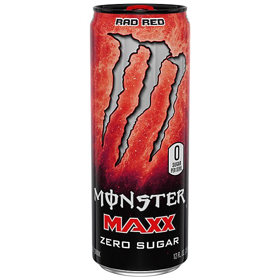 Monster Energy Maxx Rad Red Zero Sugar Energy Drink - 12 Fl. Oz.