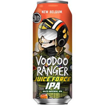 New Belgium Brewing Voodoo Ranger Juice Force Hazy Imperial IPA Beer 9.5% ABV Can - 19.2 Fl. Oz. - Image 2