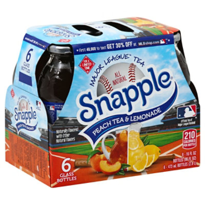 Snapple Snprem Tea Hlf&Hlf Peach - 6-16 Fl. Oz.