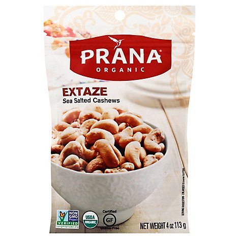 Prana Extaze Nuts Orgnc Cashews - 4 Oz