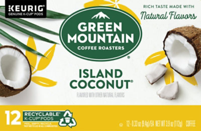 Green Mountain Island Coconut K-Cup Pods - 12 Count - Image 2