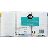Signature Care Bathroom Tissue Premium Softly Mega Roll 2-Ply Wrapper - 12 Roll - Image 4