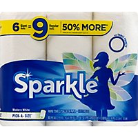 Sparkle Paper Towels Pick A Size Giant Roll Hint of Modern White Bag - 6 Roll - Image 2