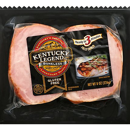 Kentucky Legend Smoked Boneless Pork Chops - .5 Lb - Image 2