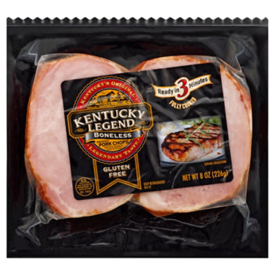 Kentucky Legend Smoked Boneless Pork Chops - .5 Lb - Image 1