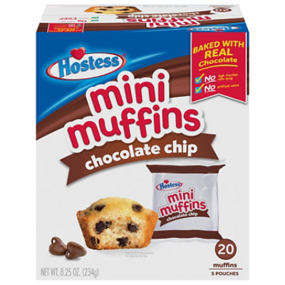 Hostess Chocolate Chip Mini Muffins Pouches - 8.25 Oz - Image 3