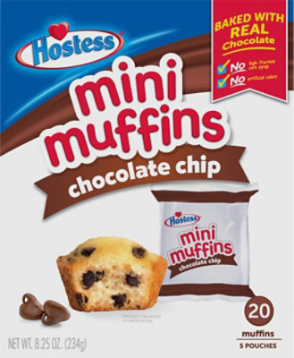 Hostess Chocolate Chip Mini Muffins Pouches - 8.25 Oz - Image 6