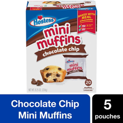 Hostess Chocolate Chip Mini Muffins Pouches - 8.25 Oz - Image 2