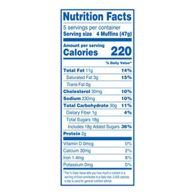 Hostess Chocolate Chip Mini Muffins Pouches - 8.25 Oz - Image 2