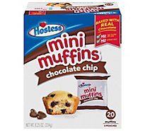 Hostess Chocolate Chip Mini Muffins 20 Count - 8.25 Oz