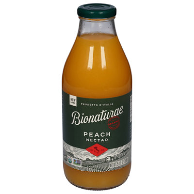 Bionaturae Organic Peach Nectar Juice - 25.4 fl oz bottle