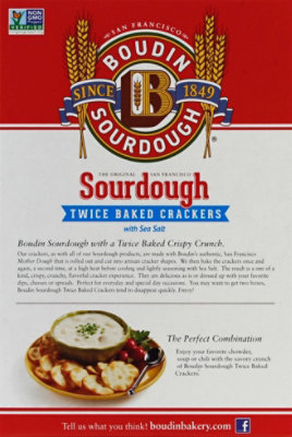 Boudin Sourdough Crackers Twice Baked Sea Salt Bag - 6 Oz - Image 3