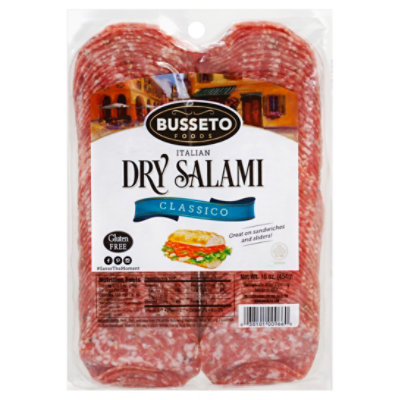 Busseto Italian Dry Salami Sliced - 16 Oz