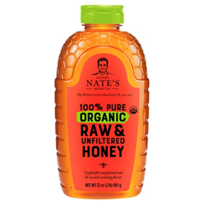 Nature Nate’s Organic Raw & Unfiltered Honey - 32 oz - Image 3