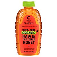 Nature Nate’s Organic Raw & Unfiltered Honey - 32 oz - Image 1