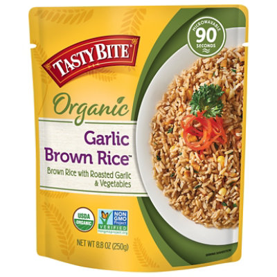 Tasty Bite Rice Brwn Rstd Garlic - 8.8 Oz