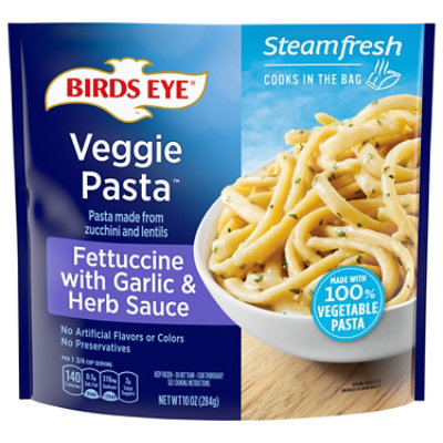 Birds Eye Veggie Made Vegetable Pasta Fettuccini With Garlic & Herb Sauce - 10 Oz