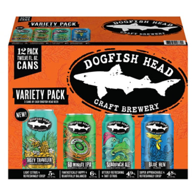 Dogfish Head Seasonal Variety Pack Beer Cans - 12-12 Fl. Oz. - Image 3