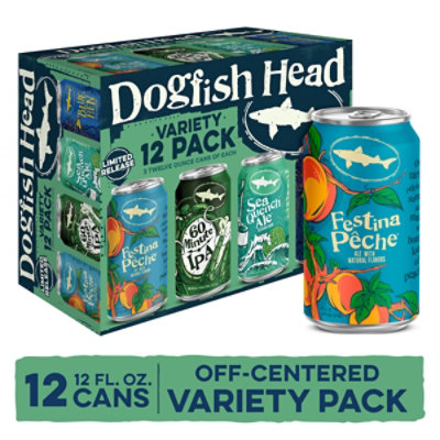 Dogfish Head Beer Seasonal Variety Pack Beer Cans Multipack - 12-12 Fl. Oz.