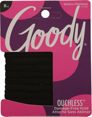 Goody Ouchless Elastics Soft & Seamless Medium - 8 Count - Image 2