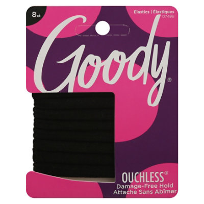 Goody Ouchless Elastics Soft & Seamless Medium - 8 Count