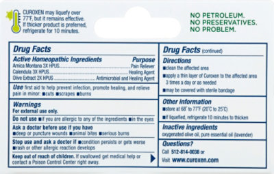 Curoxen Orgnc First Aid Ointment With Arnica - .5 Oz - Image 3