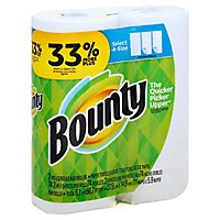 Bounty Paper Towel Select A Size Double Roll 2 Ply - 2 Roll - Image 1