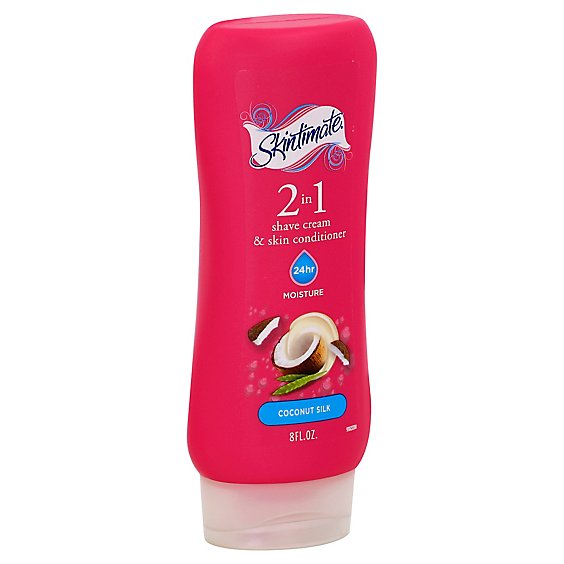 Skintimate Shave Cream & Skin Conditioner 2in1 Moisturizing Coconut Silk - 8 Fl. Oz.