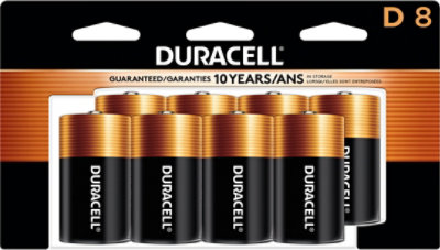 Duracell CopperTop D Alkaline Batteries - 8 Count - Image 1