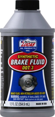 Lucas Dot 3 Brake Fluid - 12 Fl. Oz. - Image 1