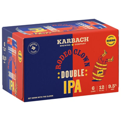 Karbach Rodeo Clown Double IPA Cans - 6-12 Fl. Oz. - Image 2