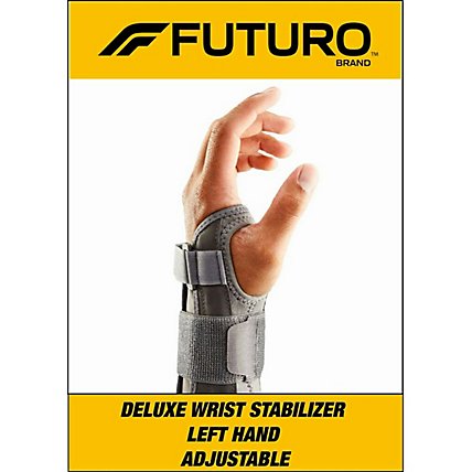 Futuro Adjustable Deluxe Wrist Stablizer Grey Left Hand - Each - Image 2
