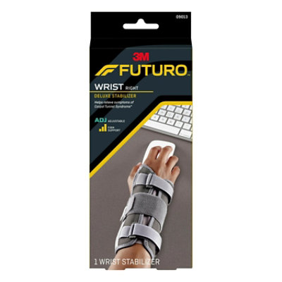 Futuro Adjustable Deluxe Right Hand Wrist Stabilizer Grey - Each - Image 2