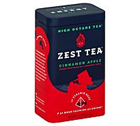 Zest Tea Premium Energy Tea Black Tea Cinnamon Apple Can 15 Count - 1.32 Oz
