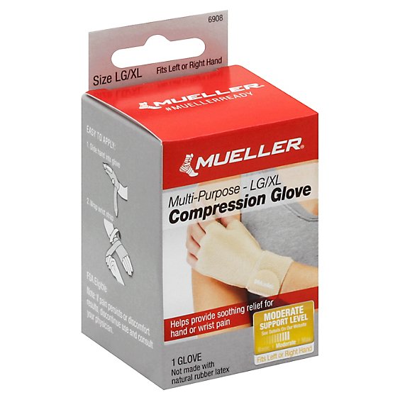 Mueller Compression Glove Lg/Xl - Each