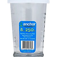 Anchro Hocking Triple Pour Embossed Measuring Glass With Lid - Each - Image 2