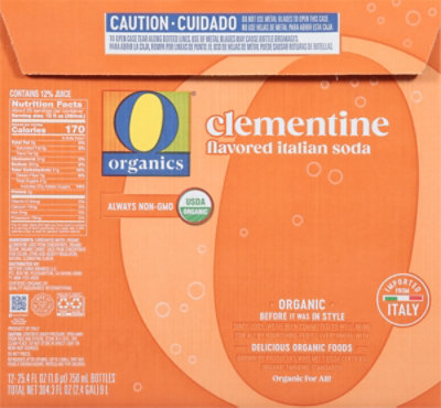 O Organics Soda Italian Clementine - Case - Image 5