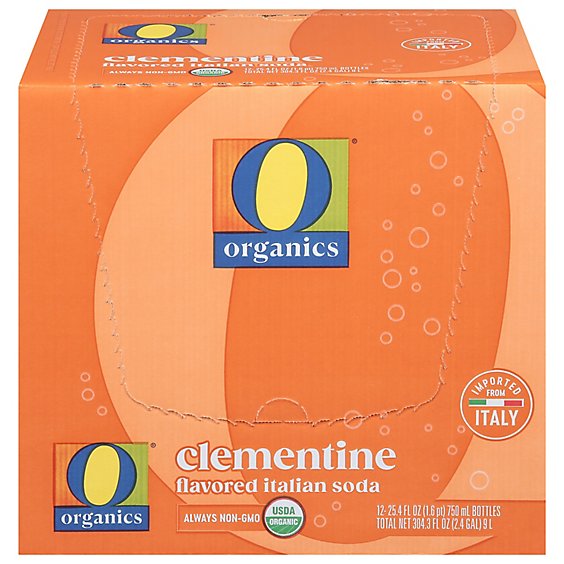 O Organics Soda Italian Clementine - Case