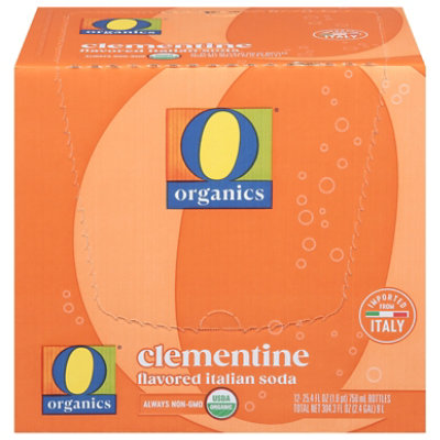 O Organics Soda Italian Clementine - Case