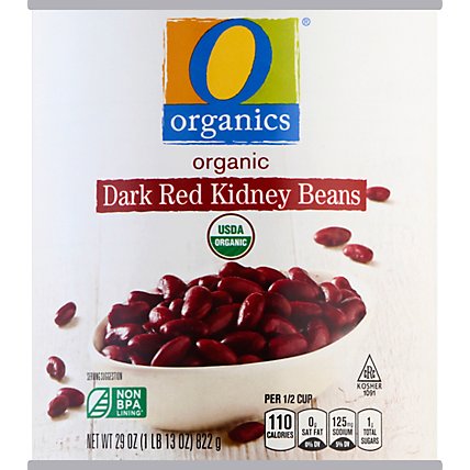 O Organics Beans Kidney Red - 29 Oz - Image 2