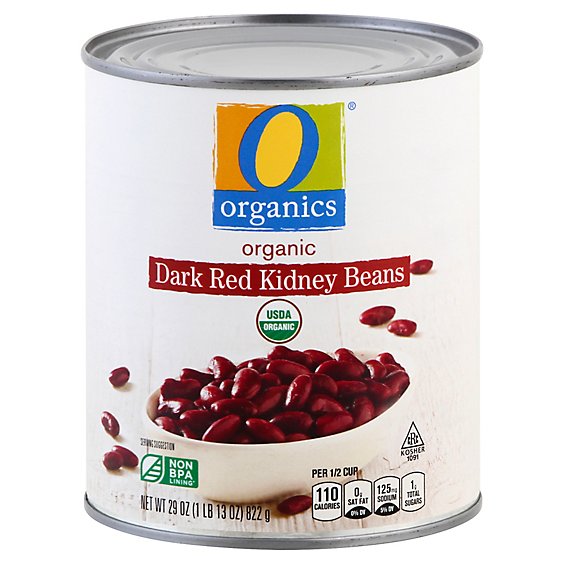 O Organics Beans Kidney Red - 29 Oz