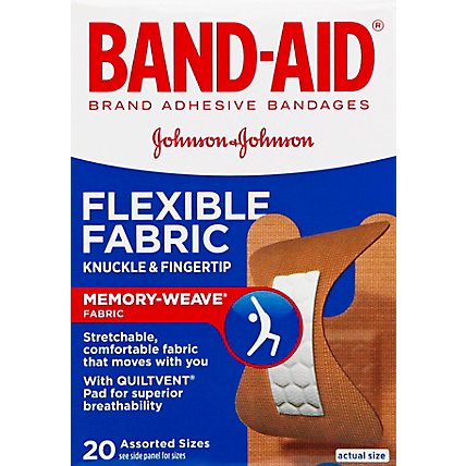 Band-Aid Bandage Knuckl/Fn - 20 Count - Image 1