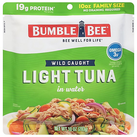 Bumble Bee Light Tuna In Water Pouch - 10 Oz