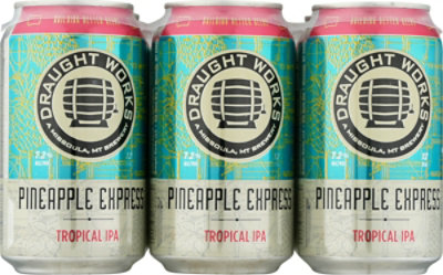 Draught Works Pineapple Express Ipa In Cans - 6-12 Fl. Oz. - Image 4