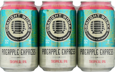 Draught Works Pineapple Express Ipa In Cans - 6-12 Fl. Oz. - Image 2