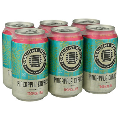 Draught Works Pineapple Express Ipa In Cans - 6-12 Fl. Oz. - Image 1