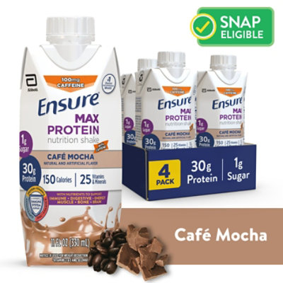 Ensure Max Protein Nutrition Shake Ready To Drink Cafe Mocha - 4-11 Fl. Oz. - Image 1